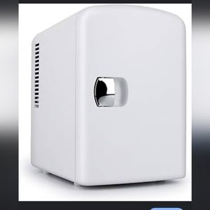 Living Enrichment Mini Fridge Chilling Portable Compact Refrigerator AC DC Powe